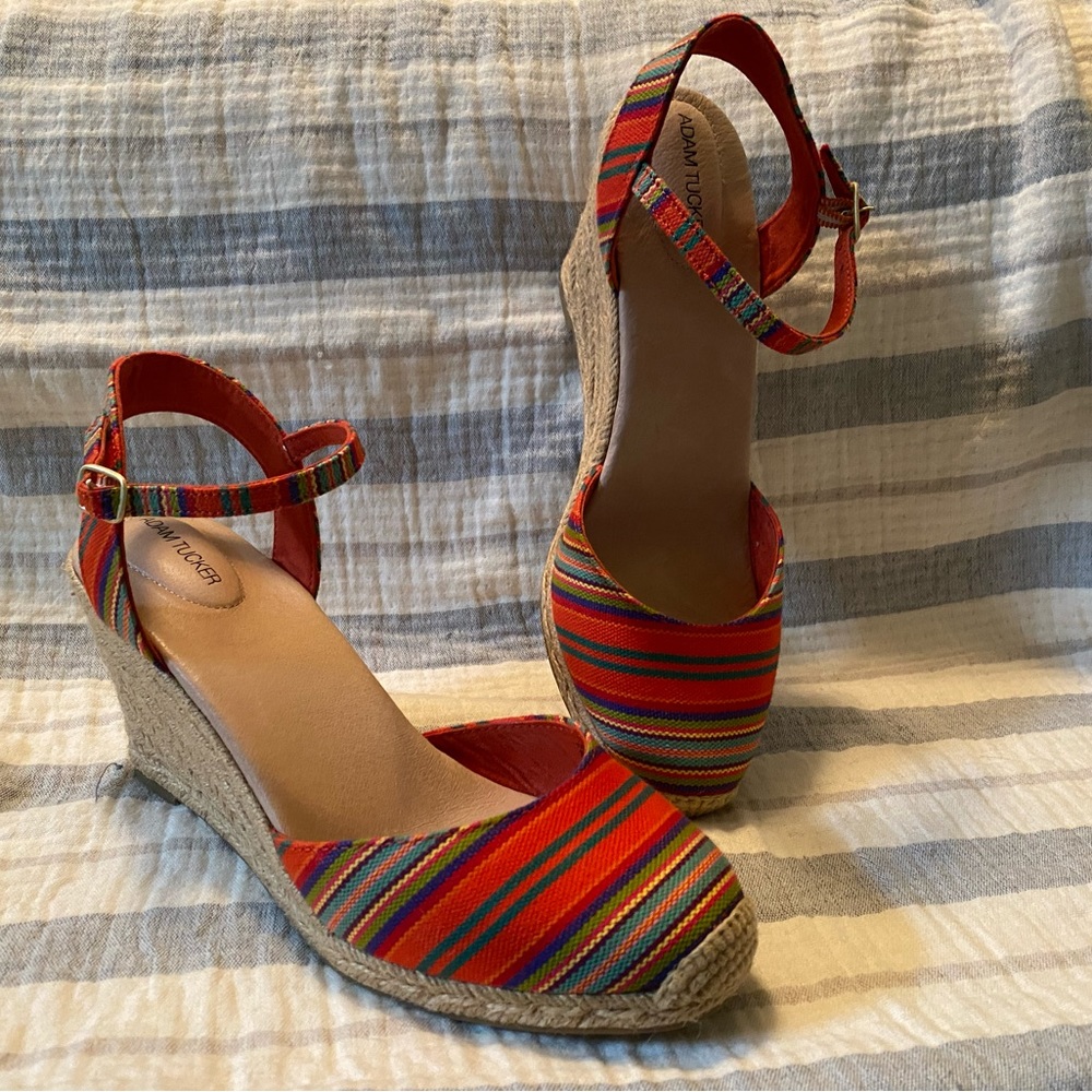 Adam Tucker multi colored espadrille size 9.5